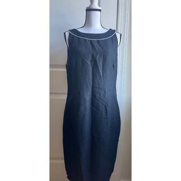 Ann Taylor Loft Black with White Piping - Picture 1 of 4